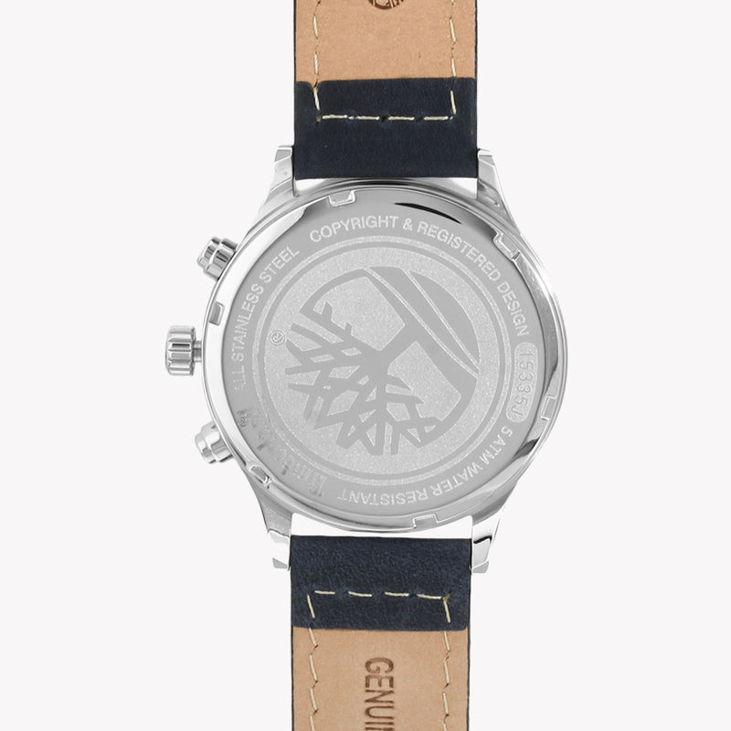 Timberland Men Navy Blue Genuine Leather Analogue Watch TBL.15335JS/07