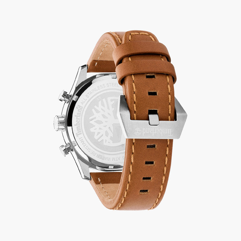 Timberland WESTBOROUGH Leather Band Chronograph Wrist Watch 44 mm