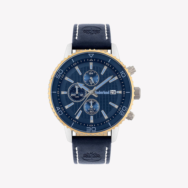 Timberland Woodworth Blue Leather Chronograph Watch