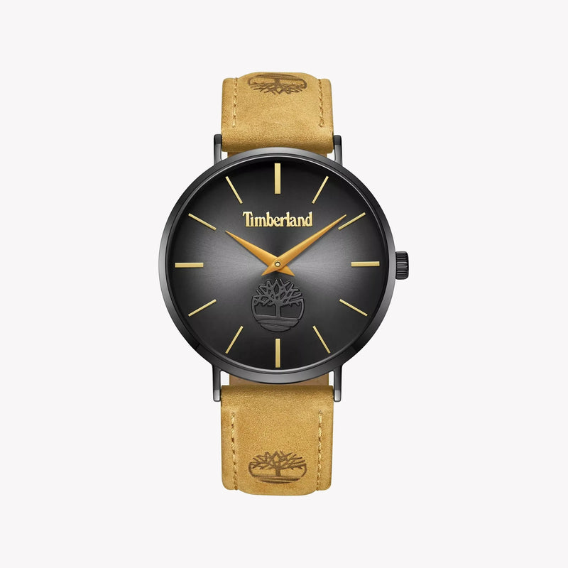 Timberland Men's Stainless/Black, Leather/Beige | Tdwga0011401 by i-watch