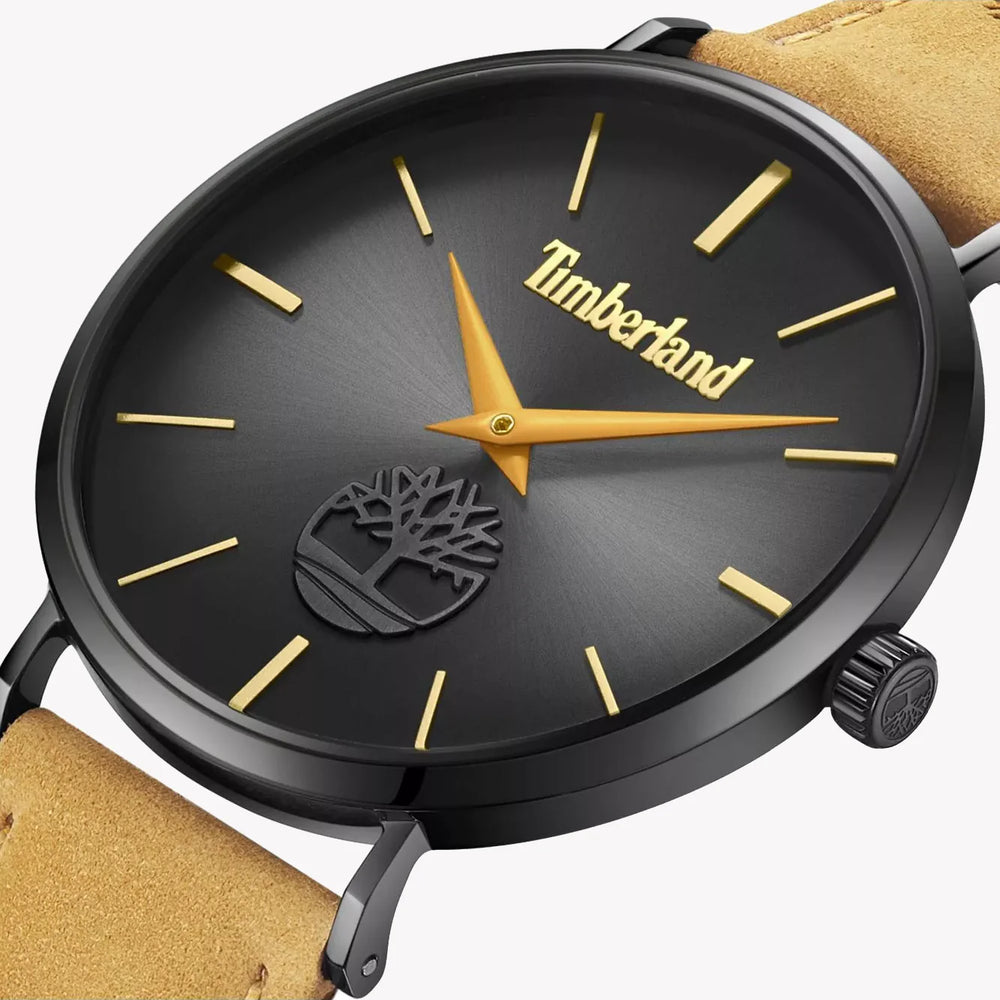 Timberland Men's Stainless/Black, Leather/Beige | Tdwga0011401 by i-watch