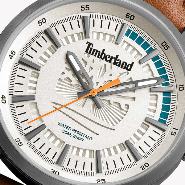 Timberland Men's Quartz Watch, Stainless Steel/Brown Leather | TDWGA0083203 by i-watch