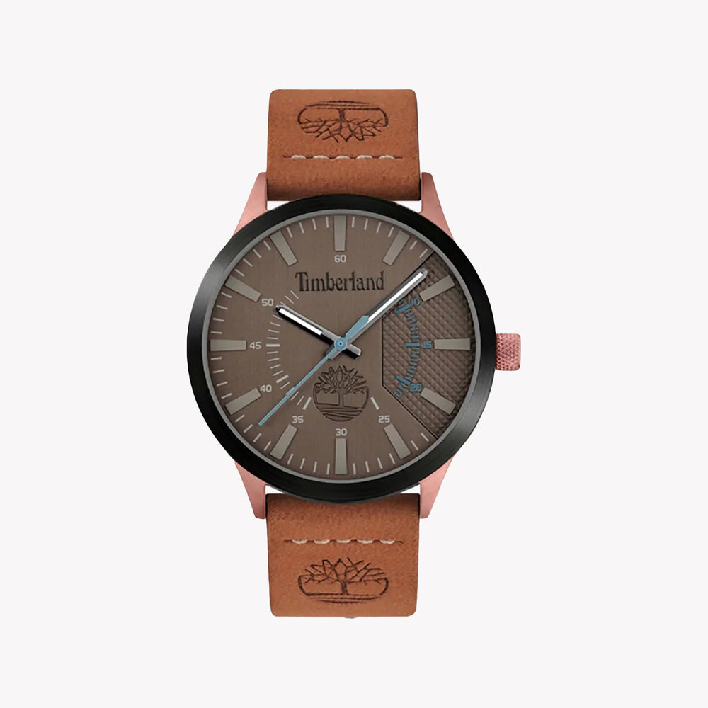 Timberland Men's Brown Leather & Stainless Steel Watch | Tdwga2103603 by i-watch