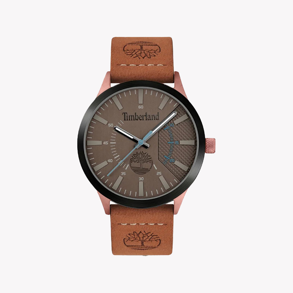 Timberland Men's Brown Leather & Stainless Steel Watch | Tdwga2103603