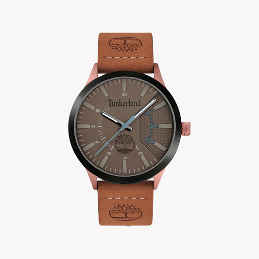 Timberland Men's Brown Leather & Stainless Steel Watch | Tdwga2103603