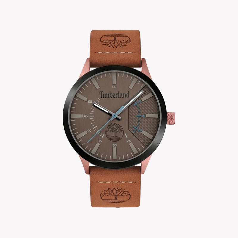 Timberland Men's Brown Leather & Stainless Steel Watch | Tdwga2103603 by i-watch