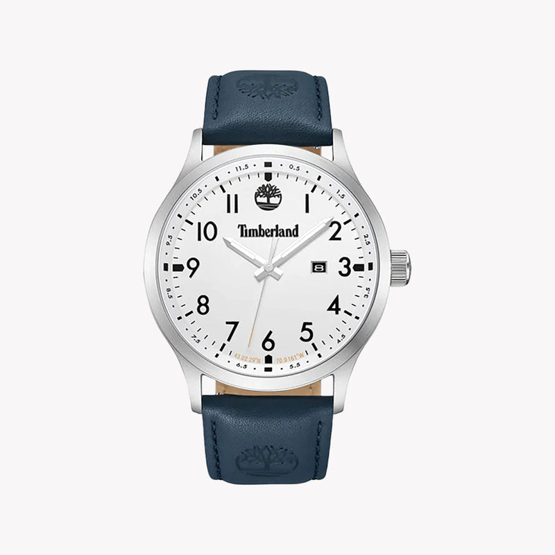 Timberland Men's Blue Leather & Stainless Steel Watch | Tdwgb0010102 by i-watch