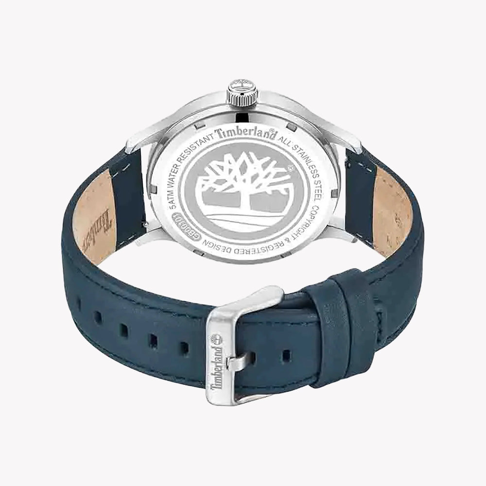Timberland Men's Blue Leather & Stainless Steel Watch | Tdwgb0010102 by i-watch