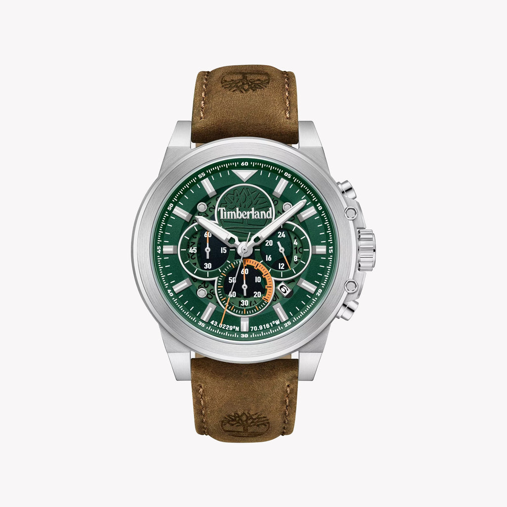 Timberland Men's Stainless Steel, Brown/Green | Tdwgb0056001