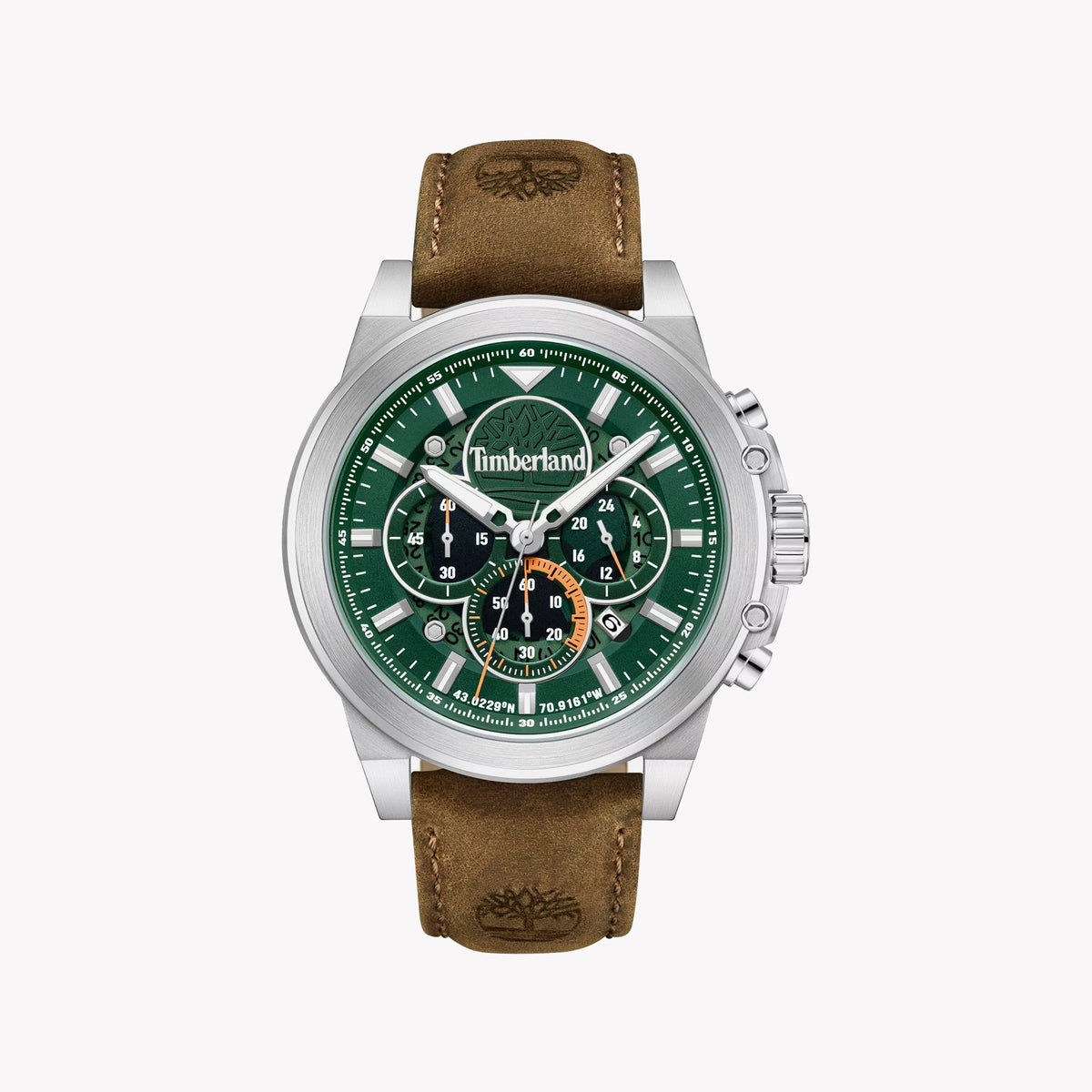 Timberland Men's Stainless Steel, Brown/Green | Tdwgb0056001
