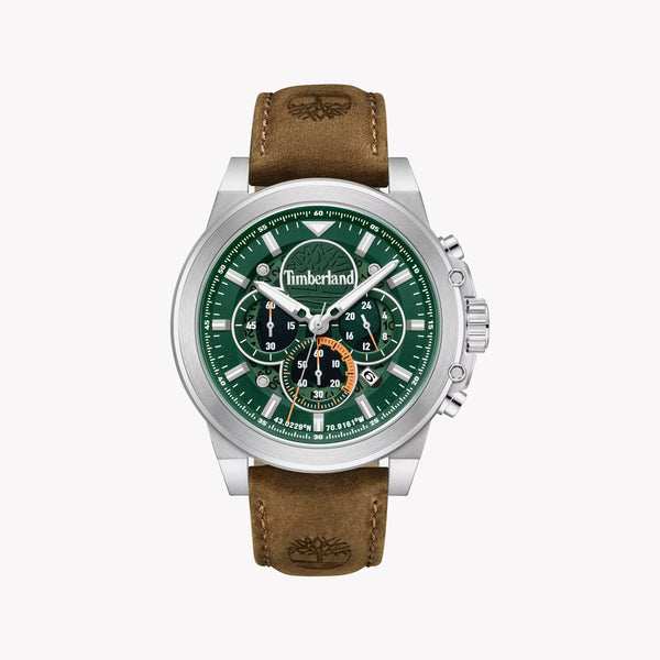 Timberland Men's Stainless Steel, Brown/Green | Tdwgb0056001 by i-watch