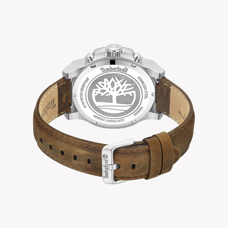 Timberland Men's Stainless Steel, Brown/Green | Tdwgb0056001 by i-watch