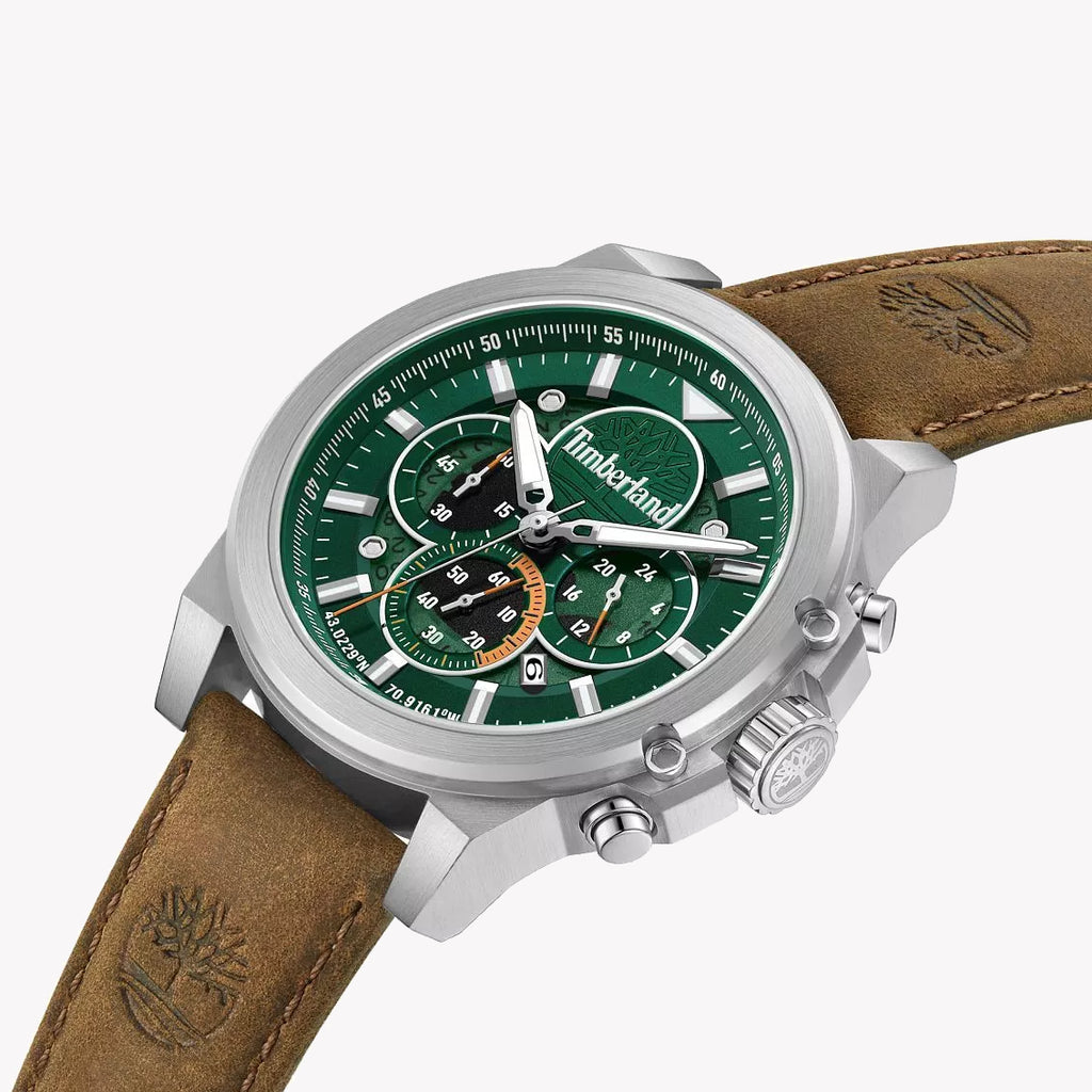 Timberland Men's Stainless Steel, Brown/Green | Tdwgb0056001