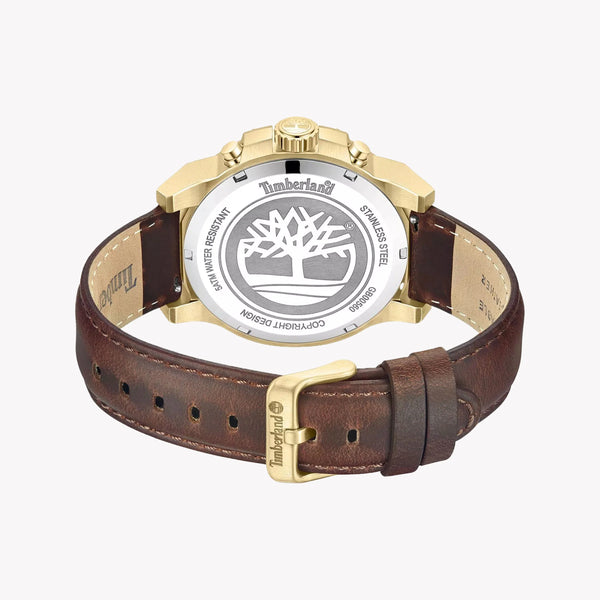 Timberland Men's Gold Leather Multicolor Watch Tdwgb0056002 by i-watch