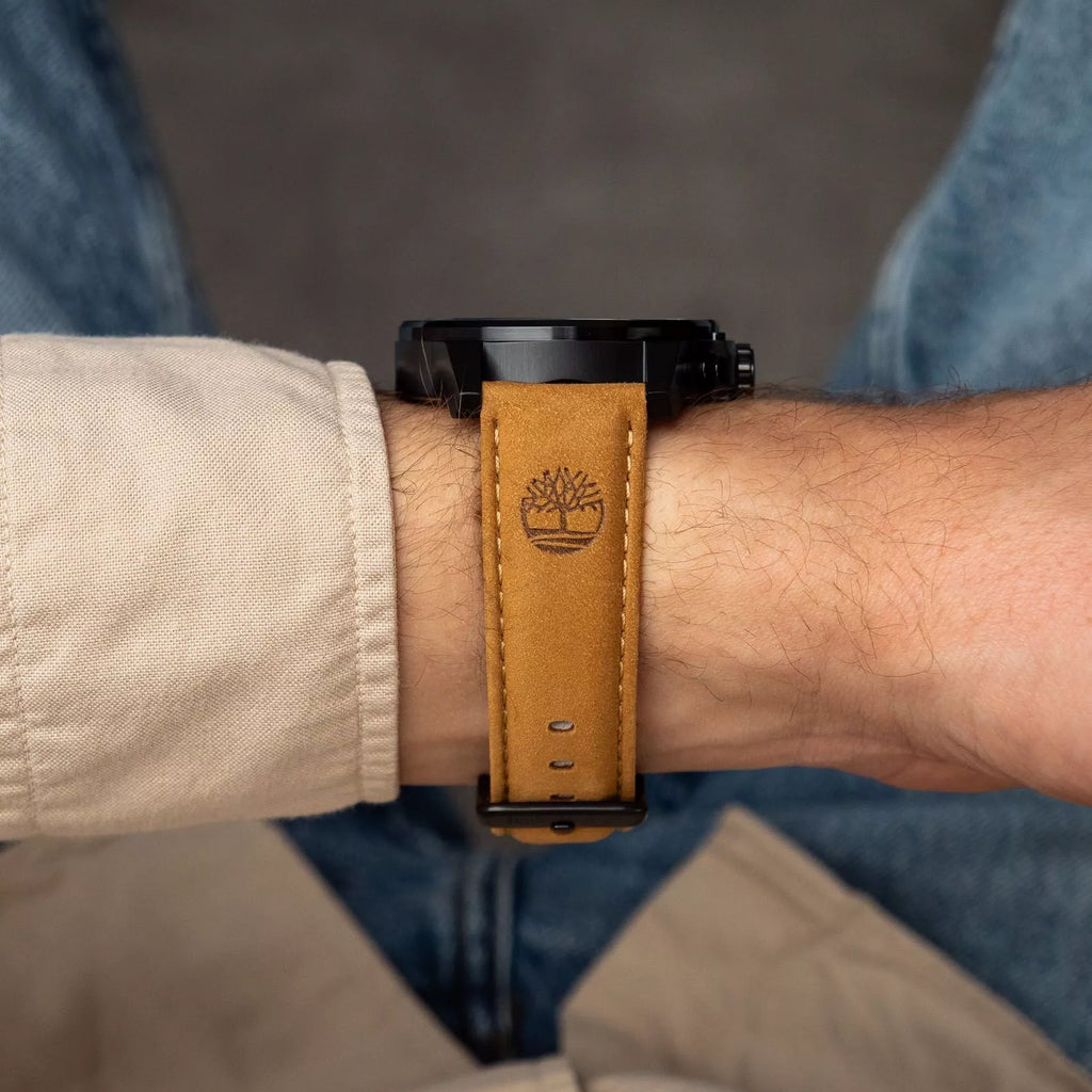 Timberland Men's Black Leather & Stainless Steel Watch | TDWGB0056003