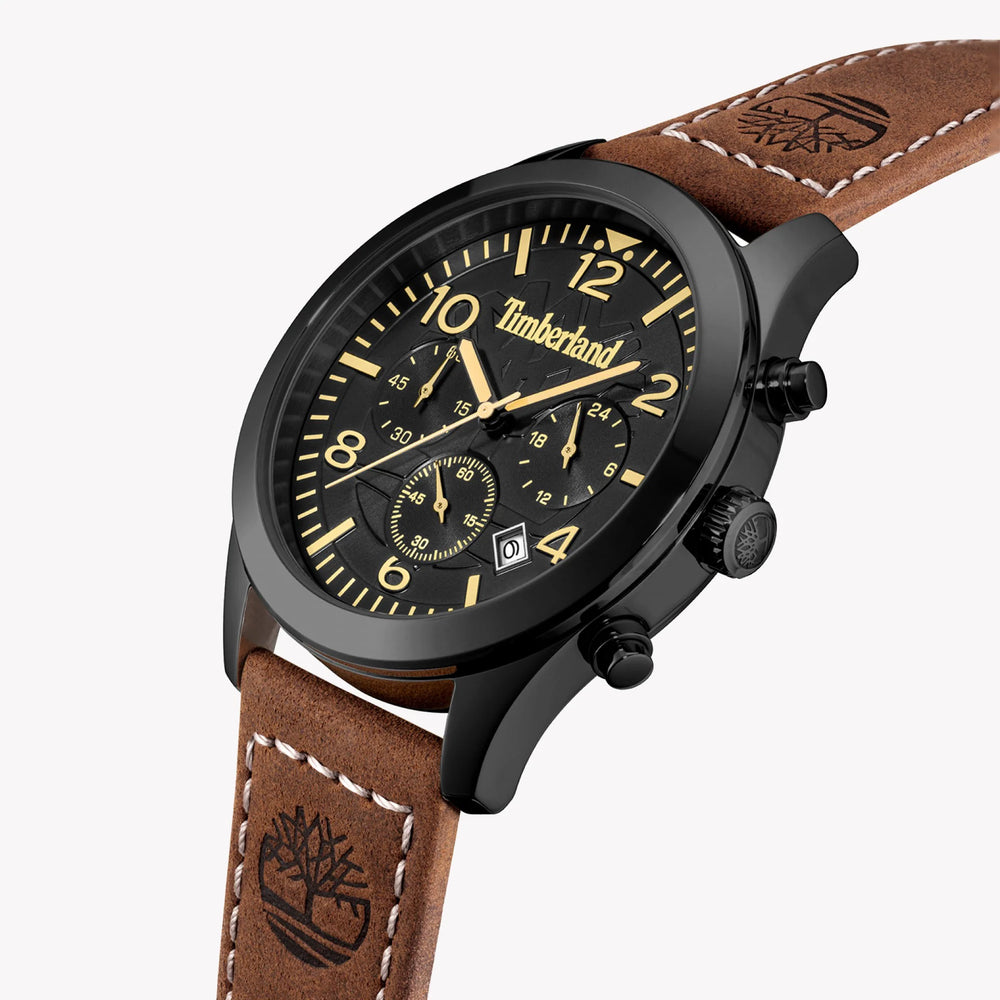 Timberland Men's Black Dial, Leather Band | Tdwgc0068802 by i-watch