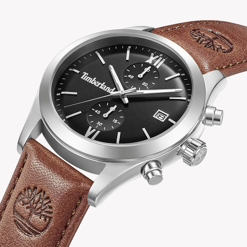 Timberland Ripgorge Brown Leather Strap Watch
