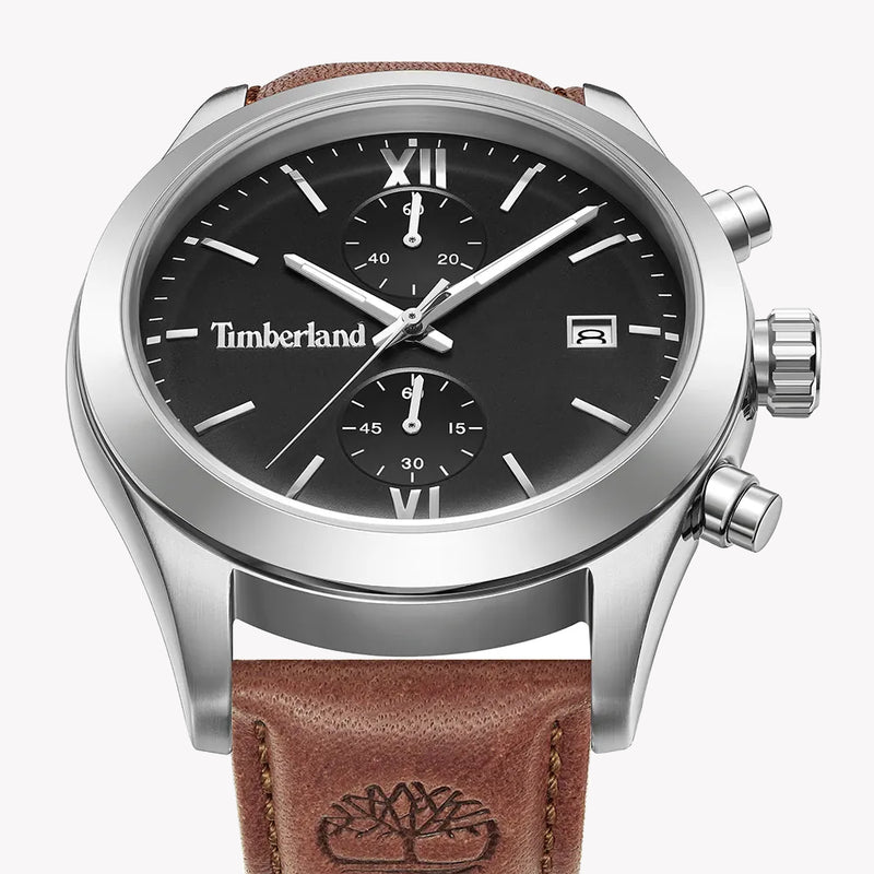 Timberland Ripgorge Brown Leather Strap Watch