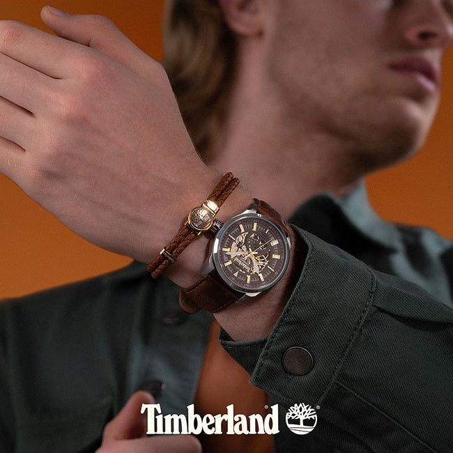 Timberland Men's Silver/Brown Watch | Tdwge0055203