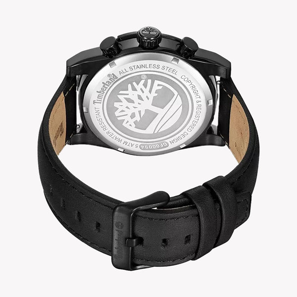 Timberland Men's Black Leather & Stainless Steel Watch | Tdwgf0009402 by i-watch