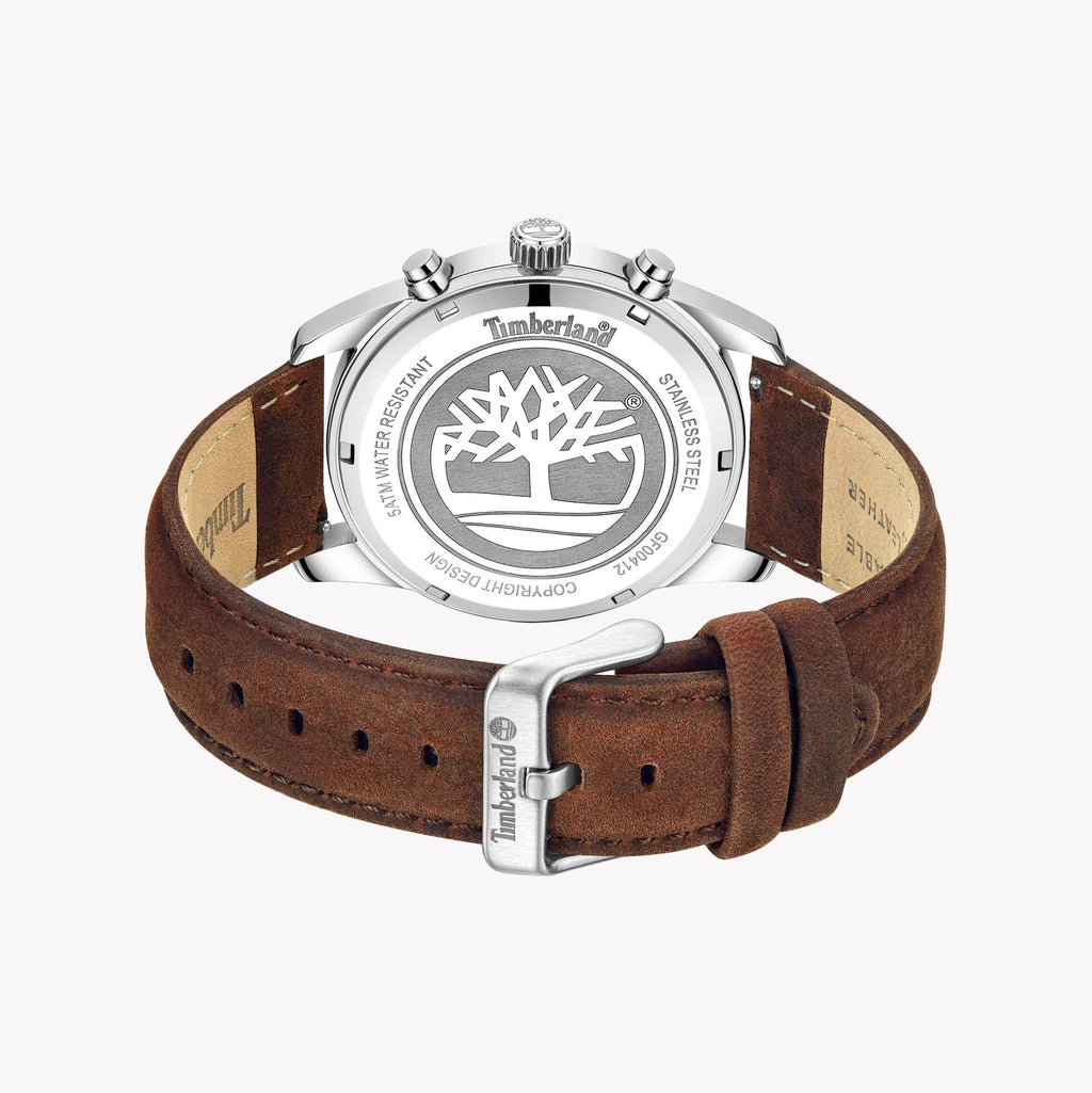 Timberland Men's Stainless/Brown, Green Dial | Tdwgf0041206