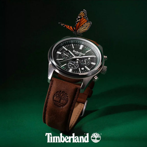 Timberland Men's Stainless/Brown, Green Dial | Tdwgf0041206 by i-watch