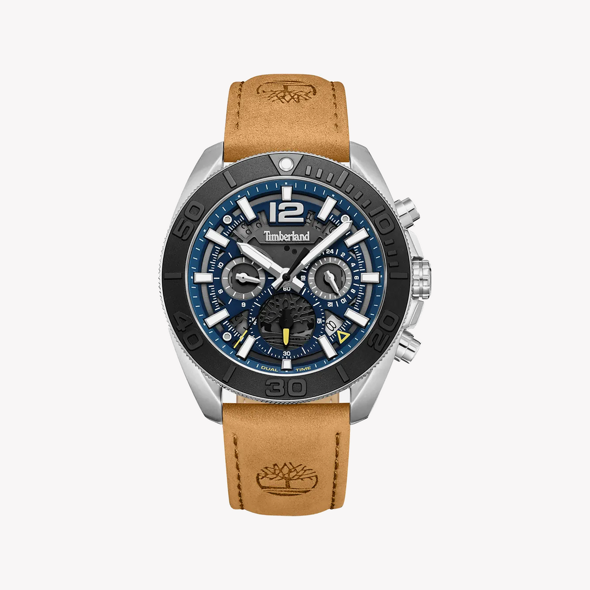 Timberland Men's Silver/Leather Watch | Tdwgf0041701