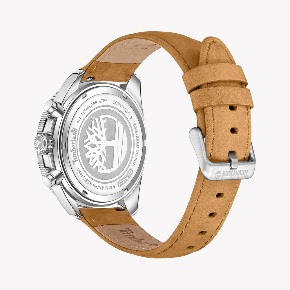 Timberland Men's Silver/Leather Watch | Tdwgf0041701 by i-watch
