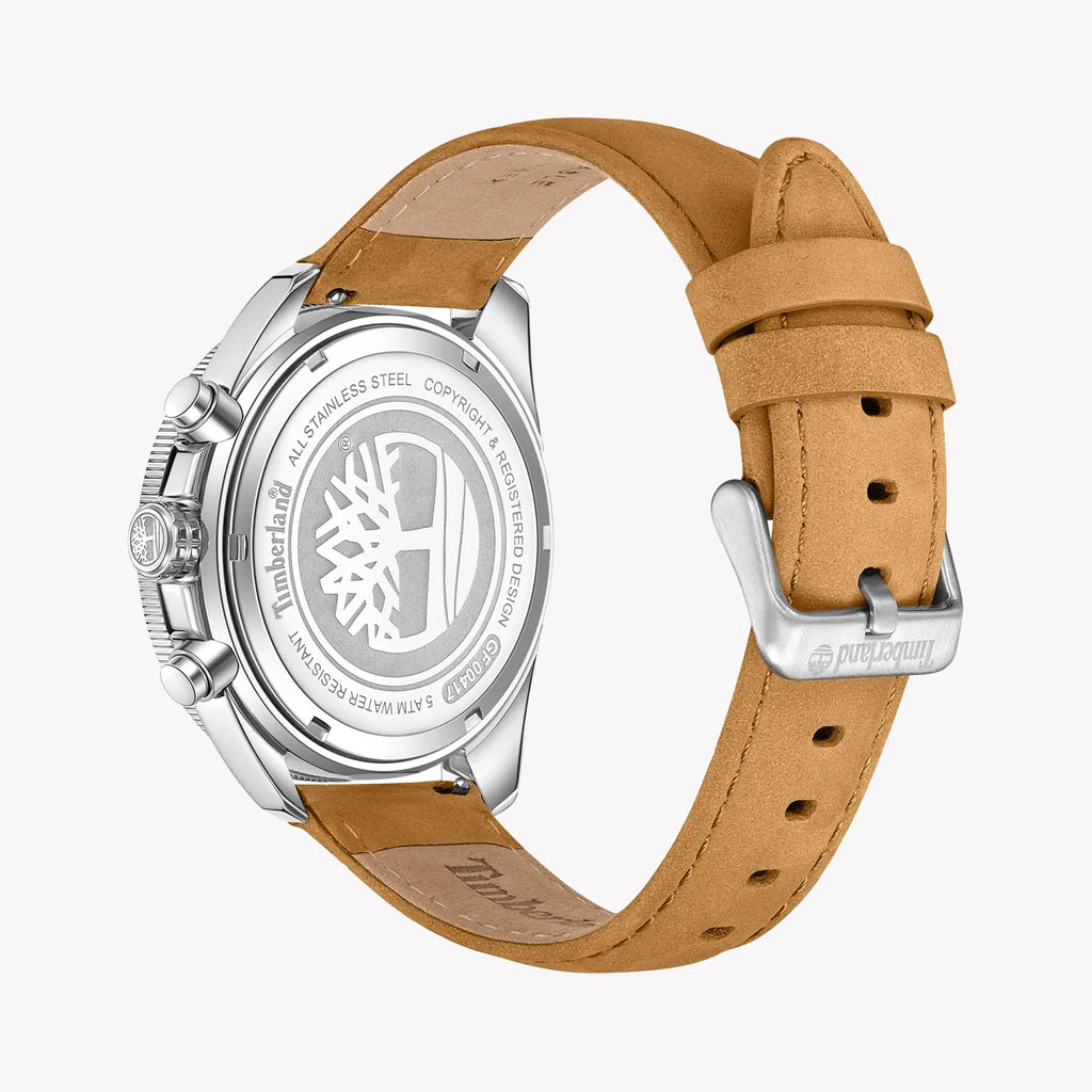 Timberland Men's Silver/Leather Watch | Tdwgf0041701