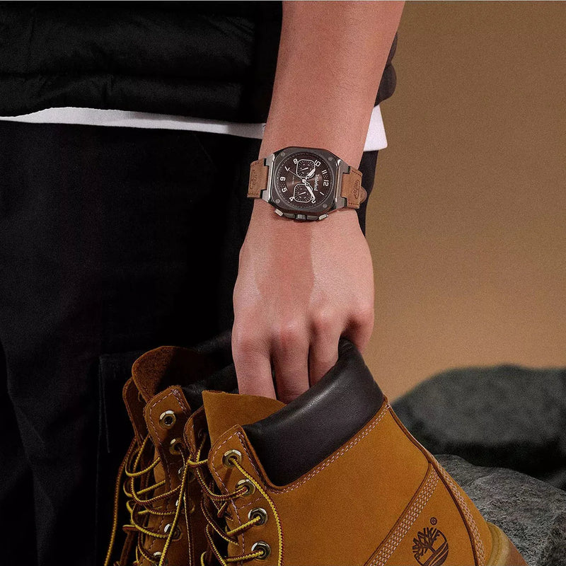 Timberland Men's Brown Leather & Black Stainless Steel Watch | Tdwgf0055001 by i-watch