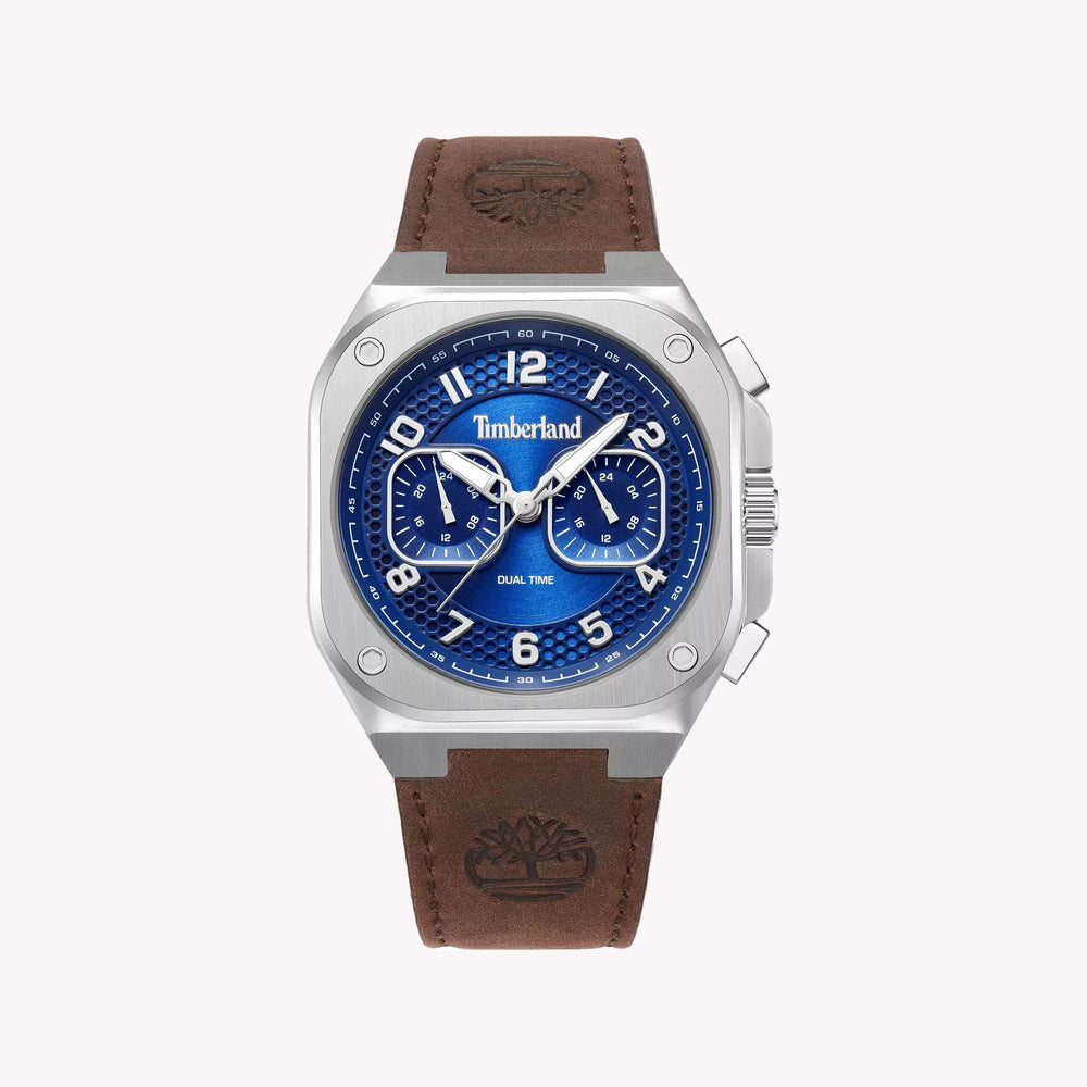 Timberland Men's Leather & Stainless Steel Blue Dial Watch | Tdwgf0055003 by i-watch