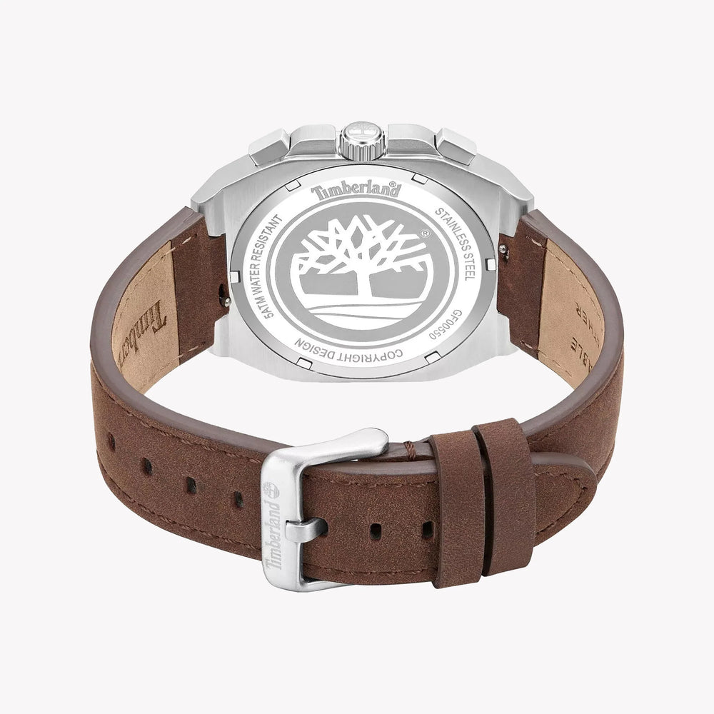 Timberland Men's Leather & Stainless Steel Blue Dial Watch | Tdwgf0055003 by i-watch