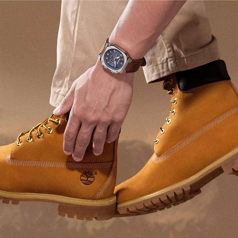 Timberland Men's Leather & Stainless Steel Blue Dial Watch | Tdwgf0055003 by i-watch