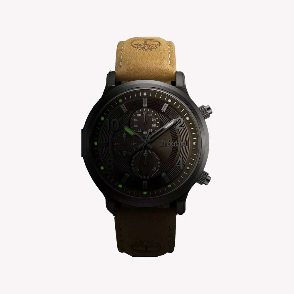 Timberland Men's Brown Leather & Stainless Steel Watch | Tdwgf0055703 by i-watch