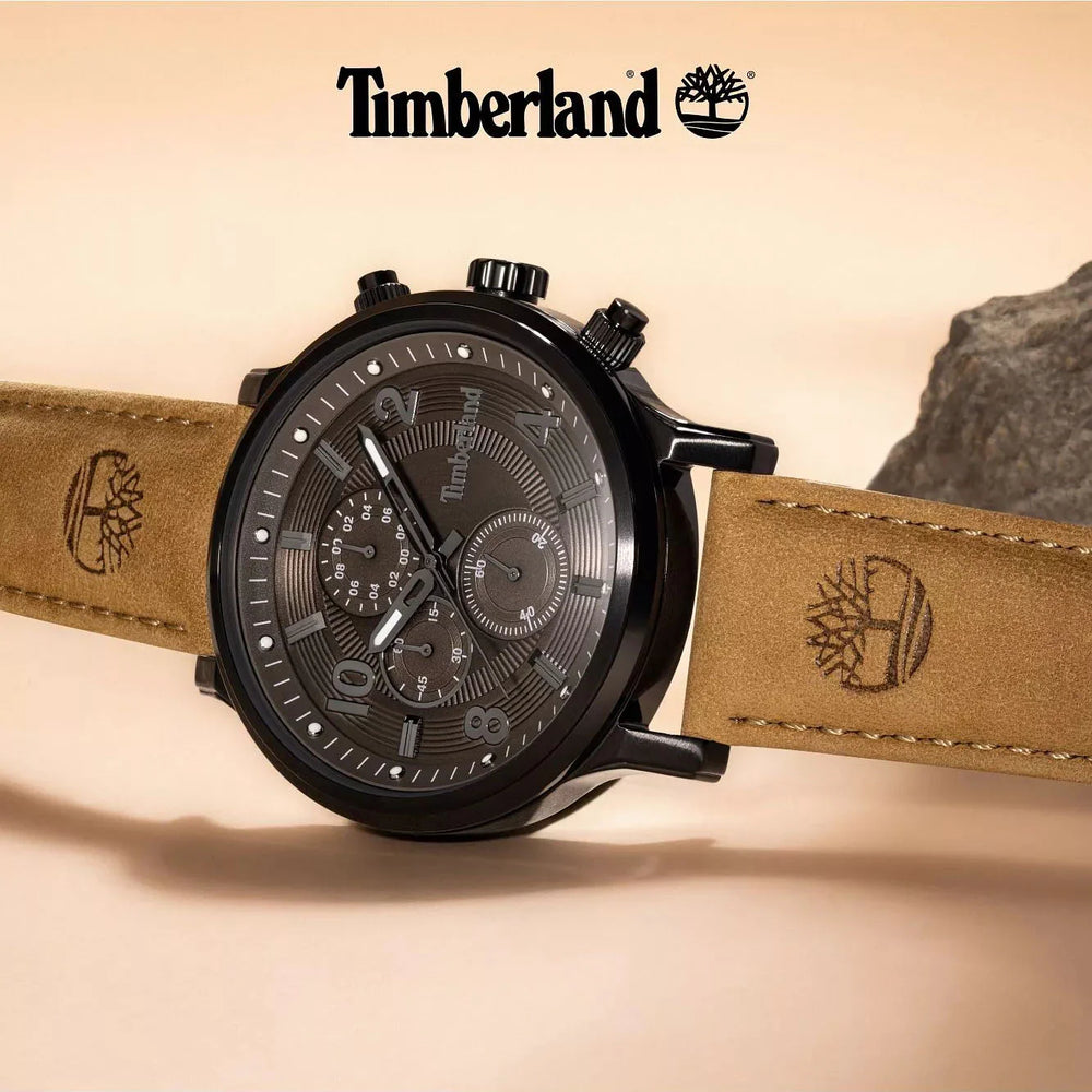 Timberland Men's Brown Leather & Stainless Steel Watch | Tdwgf0055703 by i-watch