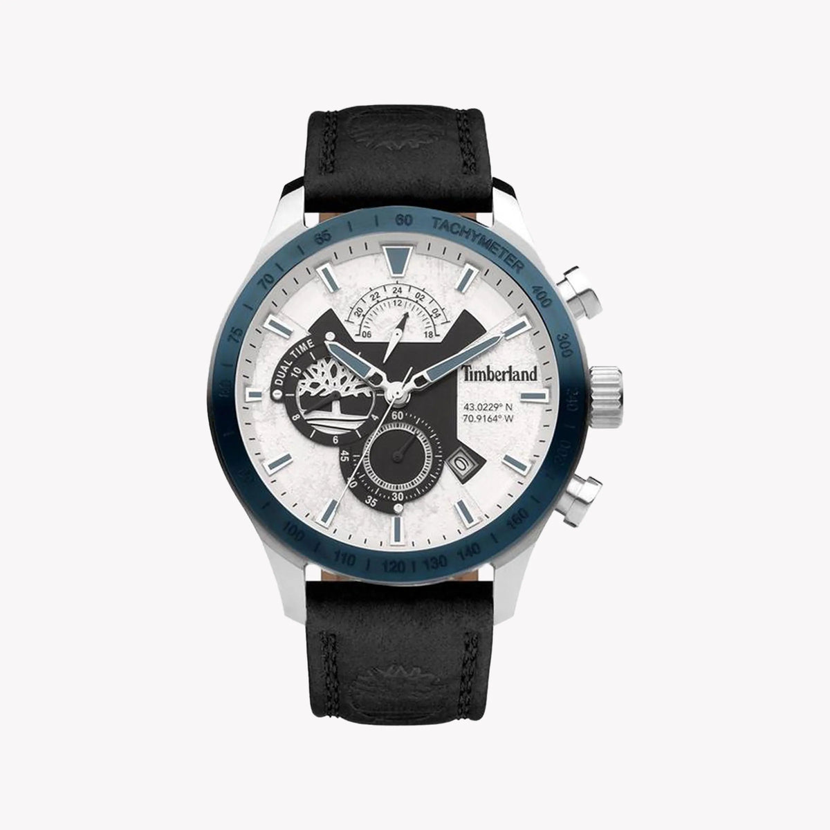 Timberland Men's Leather Black Watch, Stainless Steel | Tdwgf2100203 by i-watch