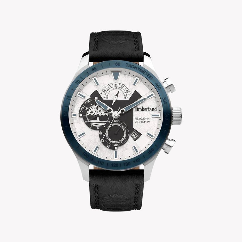 Timberland Men's Leather Black Watch, Stainless Steel | Tdwgf2100203 by i-watch