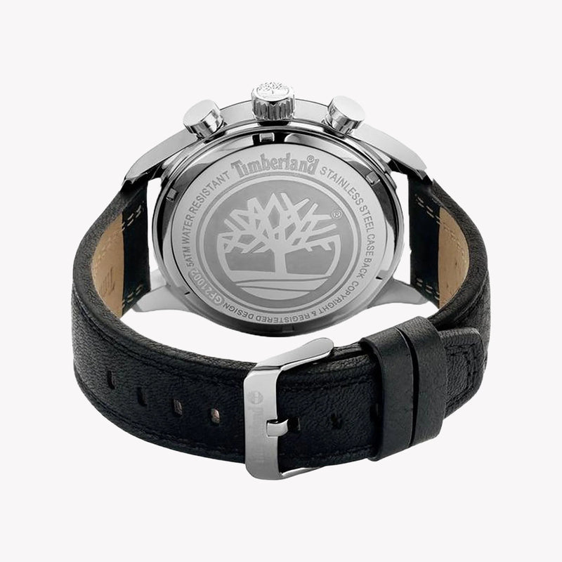 Timberland Men's Leather Black Watch, Stainless Steel | Tdwgf2100203 by i-watch