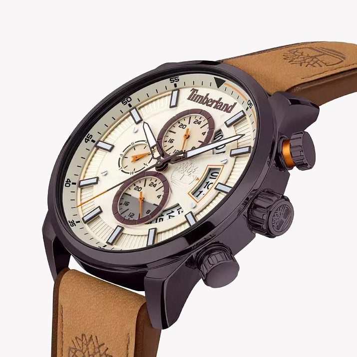Timberland Men's Stainless/Leather Watch | Tdwgf2102604