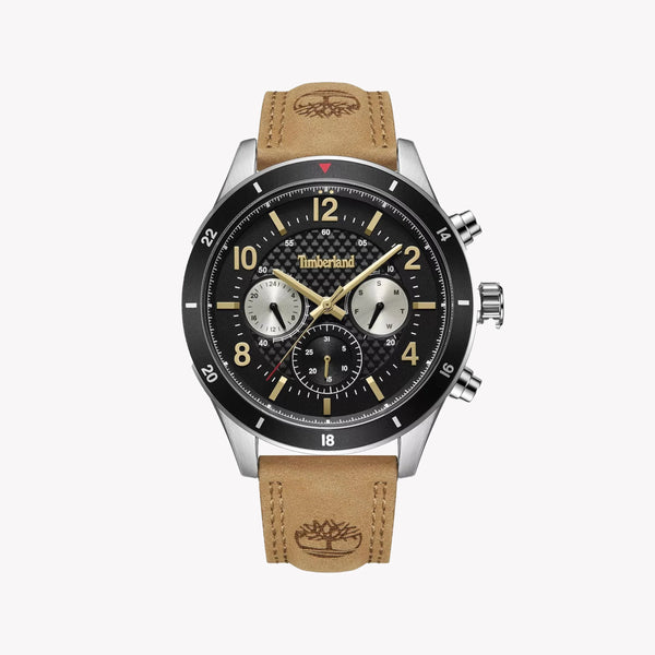 Timberland Men's Brown Leather Adventure Watch, Stainless Steel | Tdwgf2201002 by i-watch