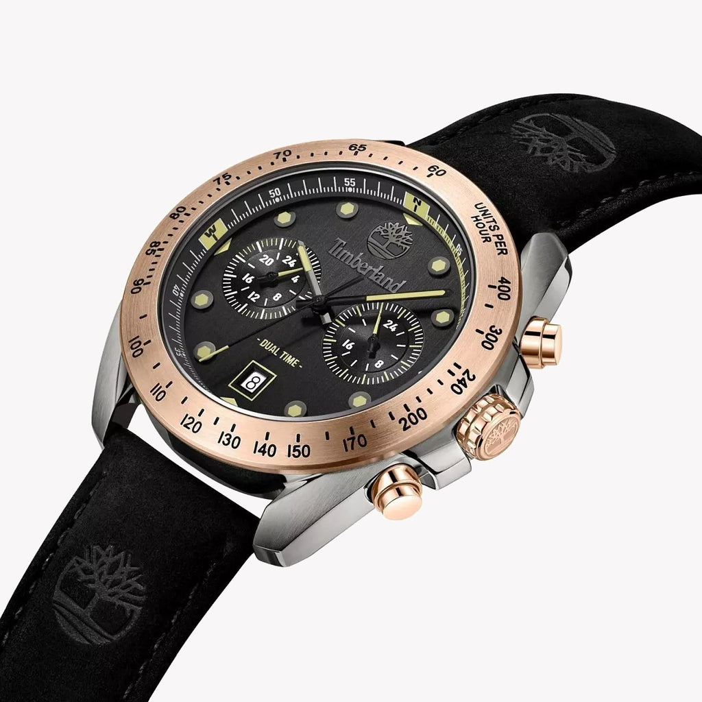 Timberland Men's Stainless/Black Watch | Tdwgf2230502