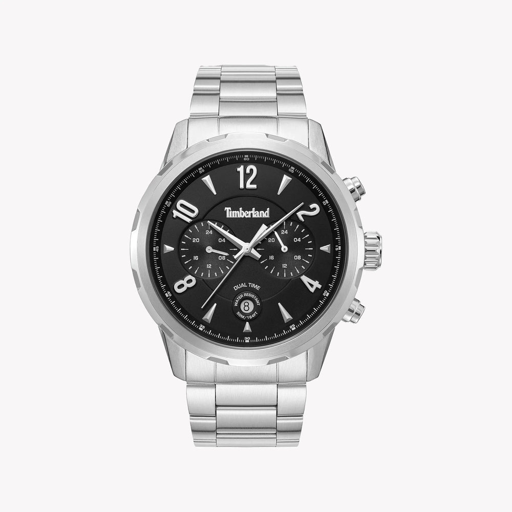 Timberland Men's Stainless Steel Black Dial Watch | TDWGK0082901 by i-watch