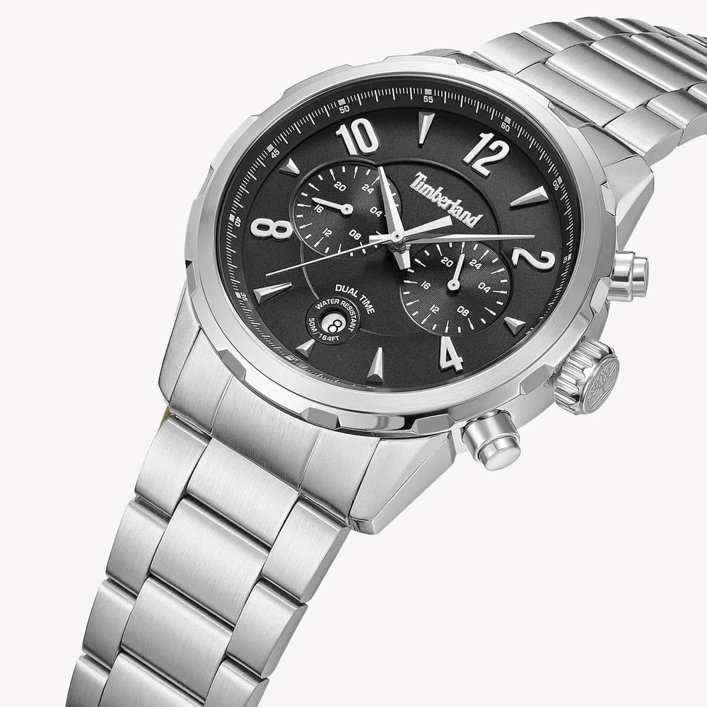 Timberland Men's Stainless Steel Black Dial Watch | TDWGK0082901 by i-watch