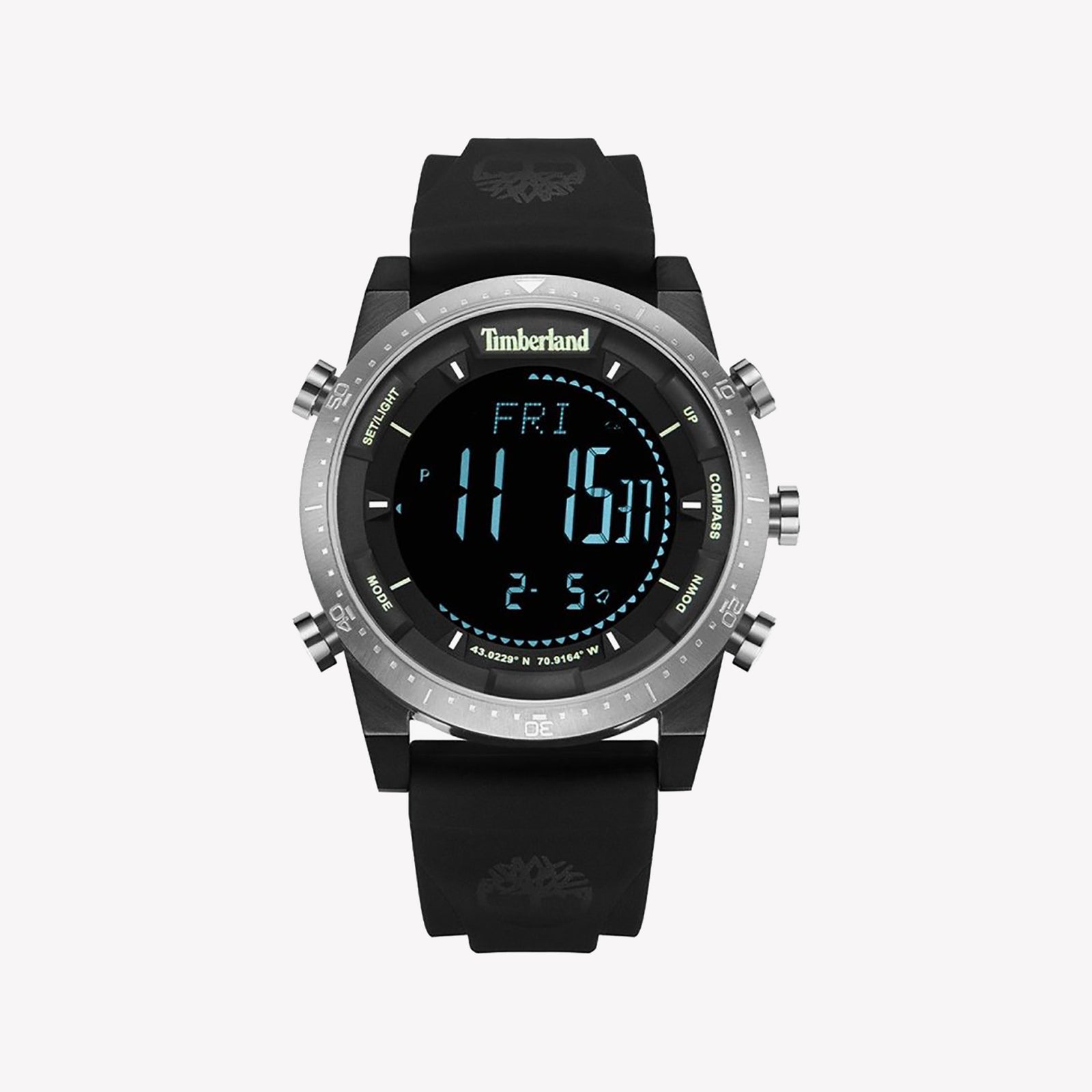 Timberland Whately Quartz Digital Men's Watch with Silicone Bracelet TDWGP2104704
