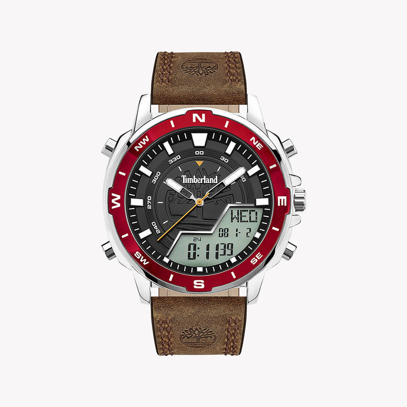 Timberland Men's Brown Leather & Stainless Steel Watch | Tdwjd2004502 by i-watch