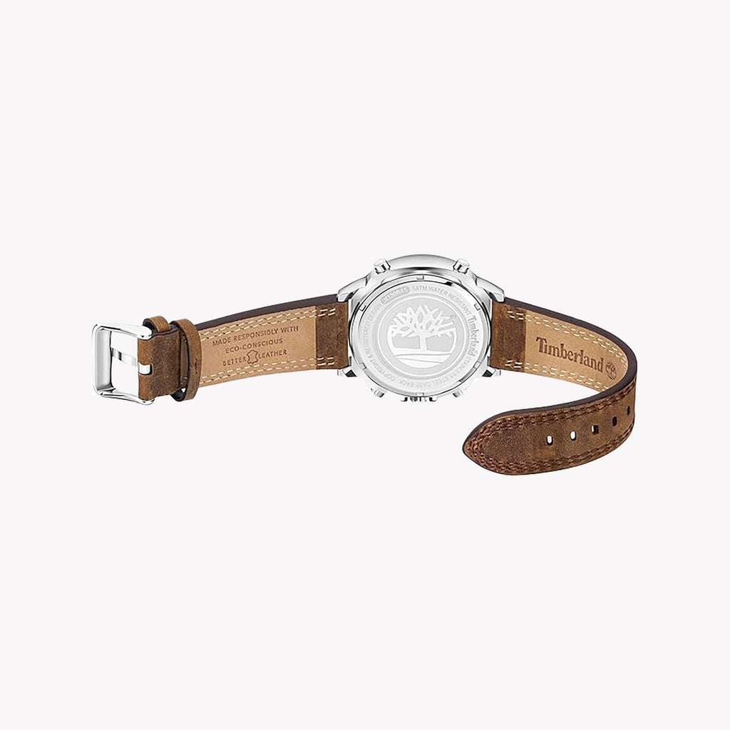 Timberland Men's Brown Leather & Stainless Steel Watch | Tdwjd2004502