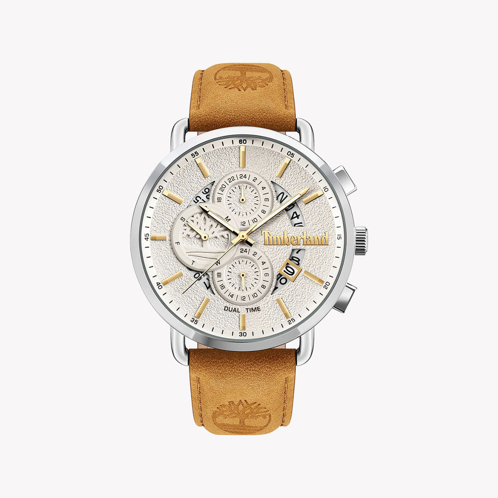 Timberland Men's Brown Leather & Stainless Steel Watch | Tdwjf2001201 by i-watch