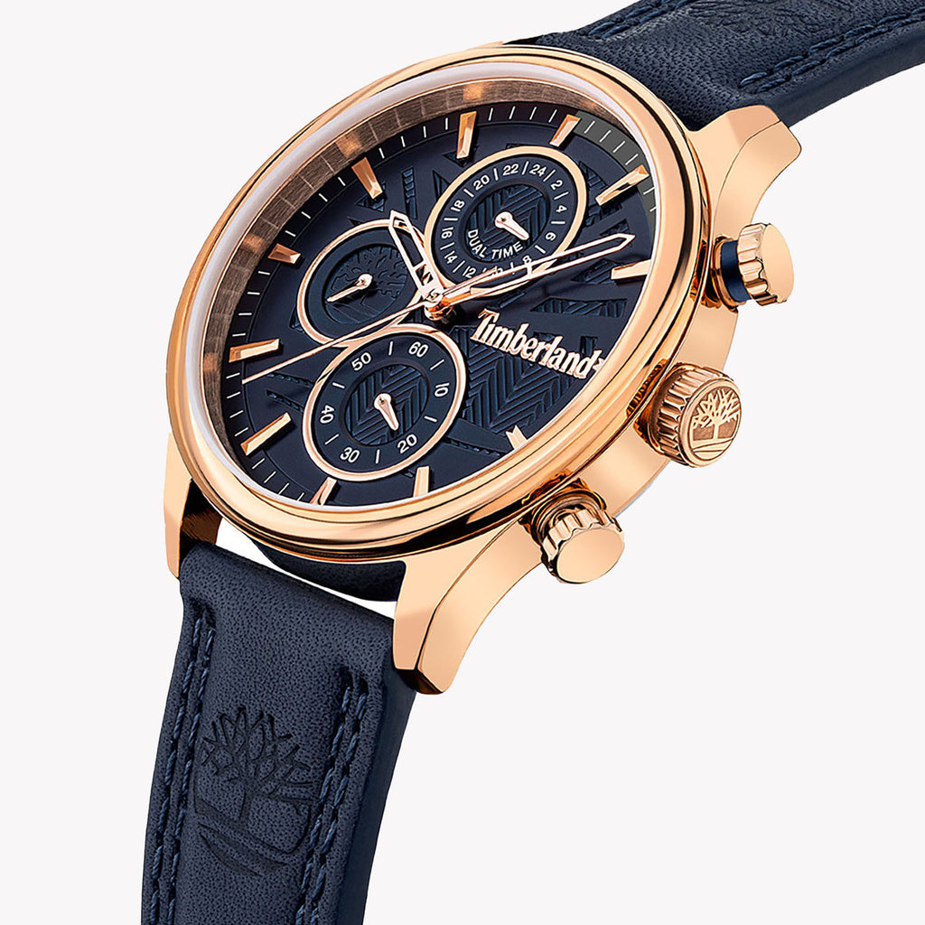 Timberland Women's Rose Gold/Dark Blue Watch | Model Tdwlf2104004