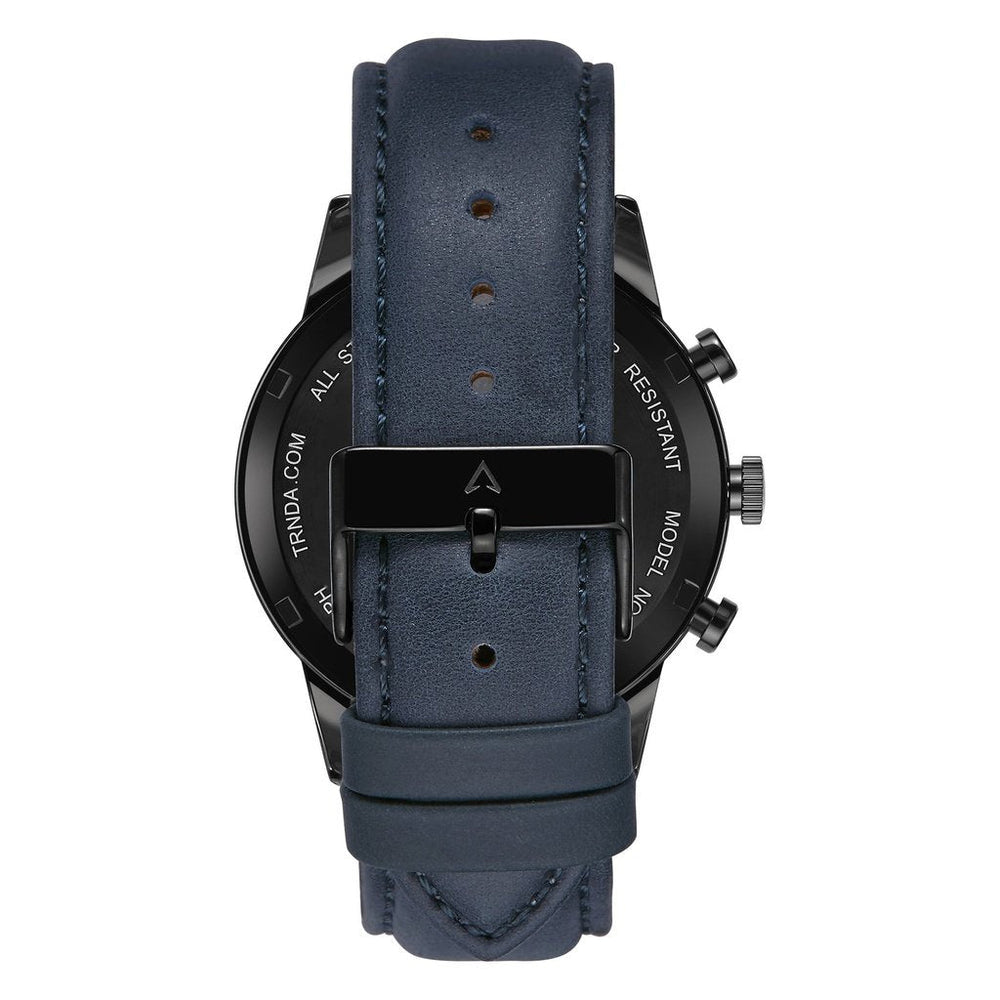 Trnda Men's Stainless Steel Watch, Black Dial | Trnda43blu by i-watch