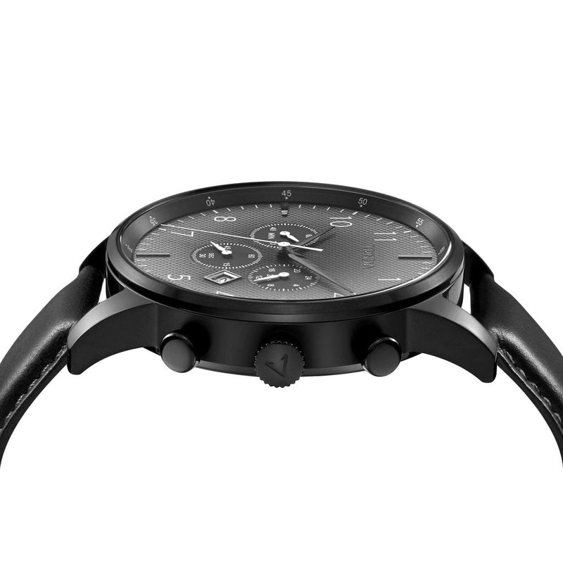 Trnda Men's Black Stainless Steel Watch, Gradient Dial | Trn-43bk by i-watch